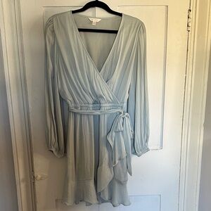 Lauren Conrad Light Blue Wrap Dress